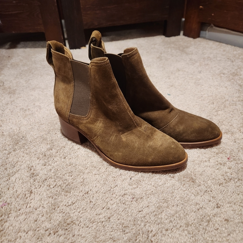 rag & bone Olive Suede Chelsea Ankle Boots